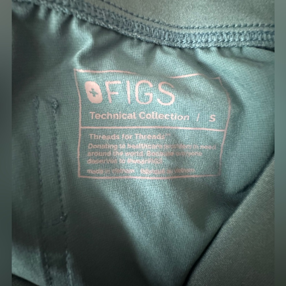 Figs Teal Jogger Scrub Pants - Picture 3 of 4